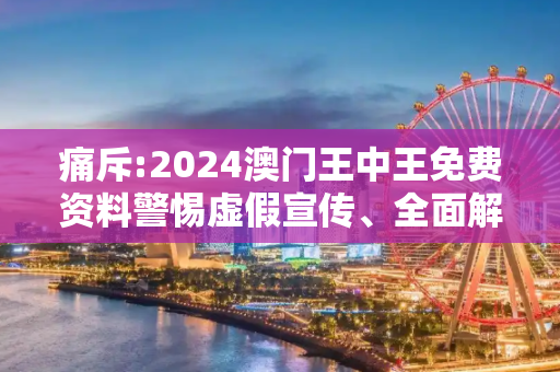 痛斥:2024澳门王中王免费资料警惕虚假宣传、全面解答与解释