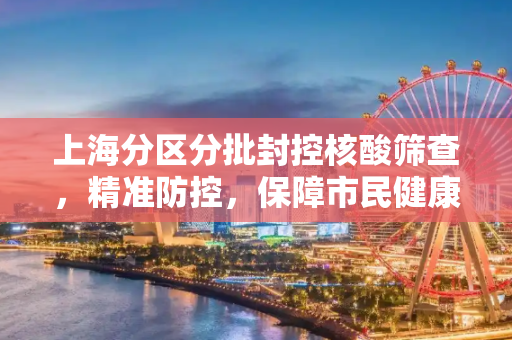 上海分区分批封控核酸筛查，精准防控，保障市民健康,上海分区分批封控核酸筛查
