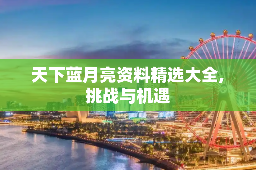 天下蓝月亮资料精选大全,挑战与机遇