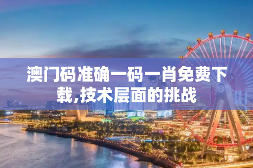 澳门码准确一码一肖免费下载,技术层面的挑战