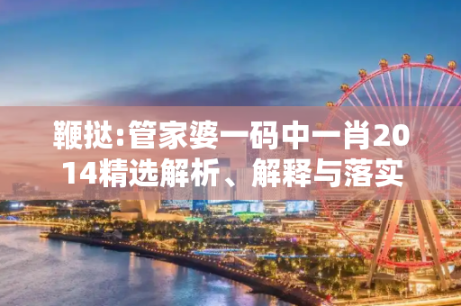 鞭挞:管家婆一码中一肖2014精选解析、解释与落实